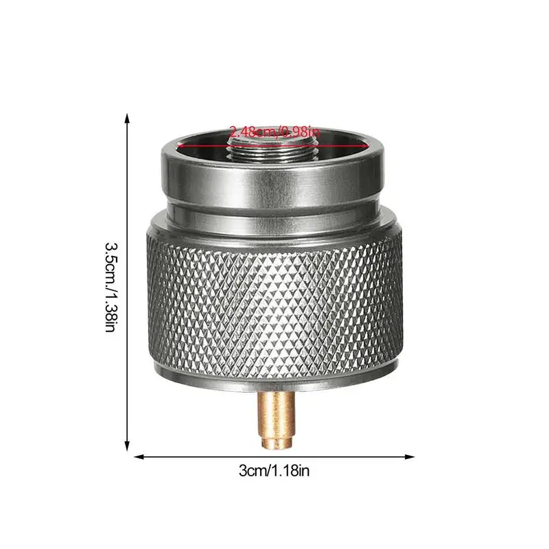 Propane To Butanes Adapter 1 Lb Propane Small Tank Input EN417 Lindal Valve Output Outdoor Cylinder LPG Canister Adapter