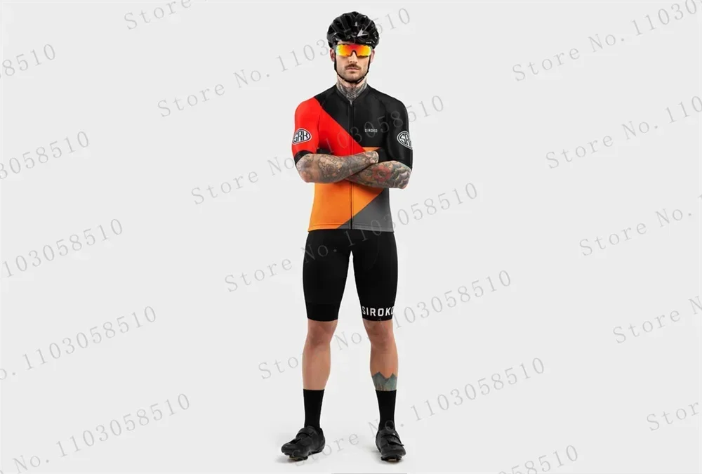 SIROKO New Cycling jersey Sets Bike Men's Cycling Clothing Summer Short Sleeve MTB Bicycle Bike Clothes Ropa Ciclismo Hombre new 5