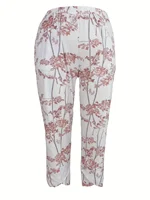 Women's oversized woven printed summer pants - Image 4
