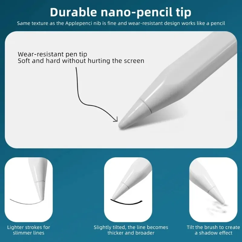 Touch Screen Stylus Stylus Pen Magnetic Stylus For Redmi Pad Pro 12.1" SE 11 10.61 For Xiaomi Pad 6S Pro 12.4 5 6 6Pro 11 Tilt Sensitivity Stylus Pen