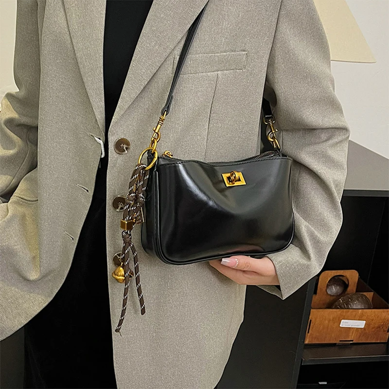 Handbag Cowhide Leather Square Bag Women Shoulder Bag