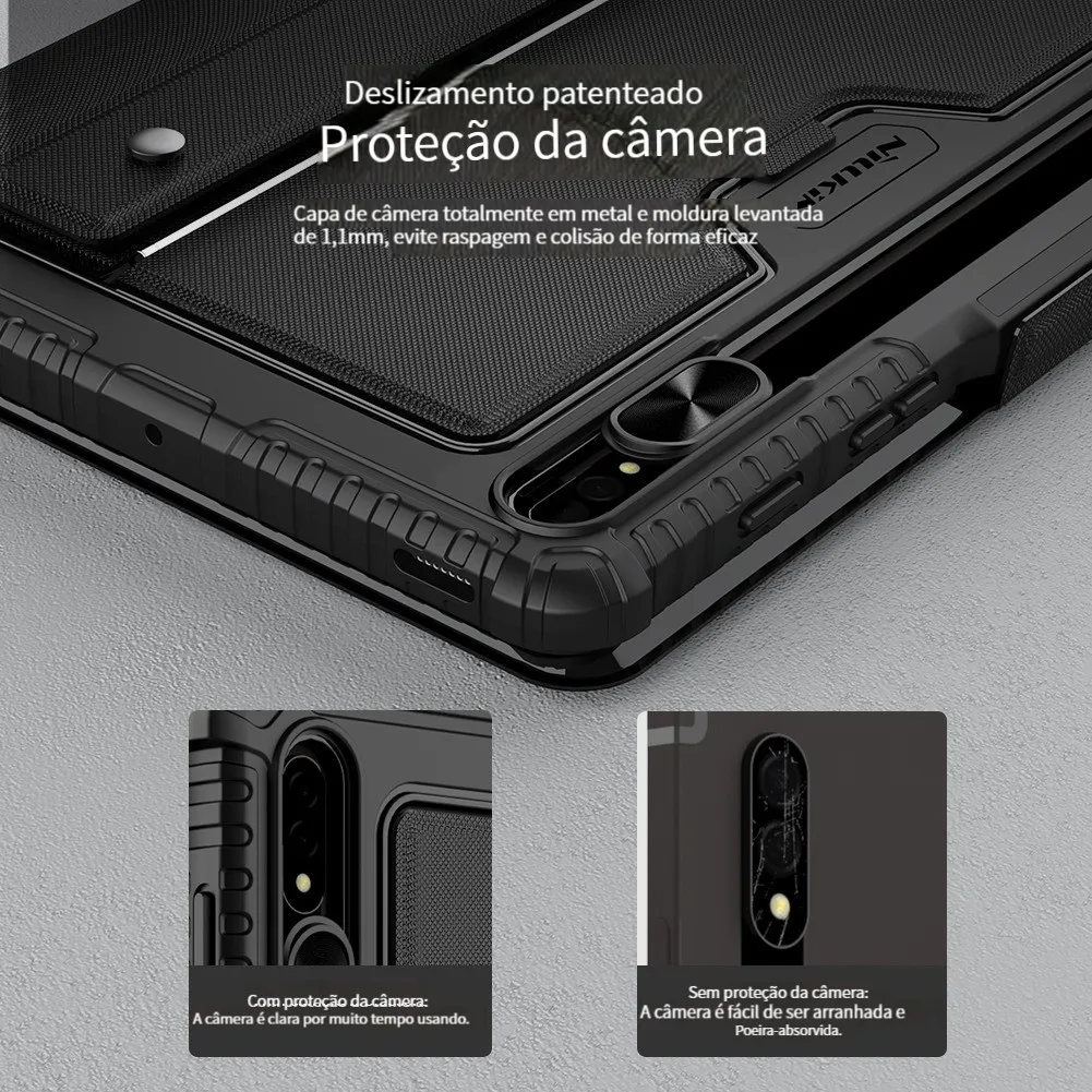 nillkin para samsung galaxy guia caso caso teclado bluetooth para guia fe touch pad caso de proteção