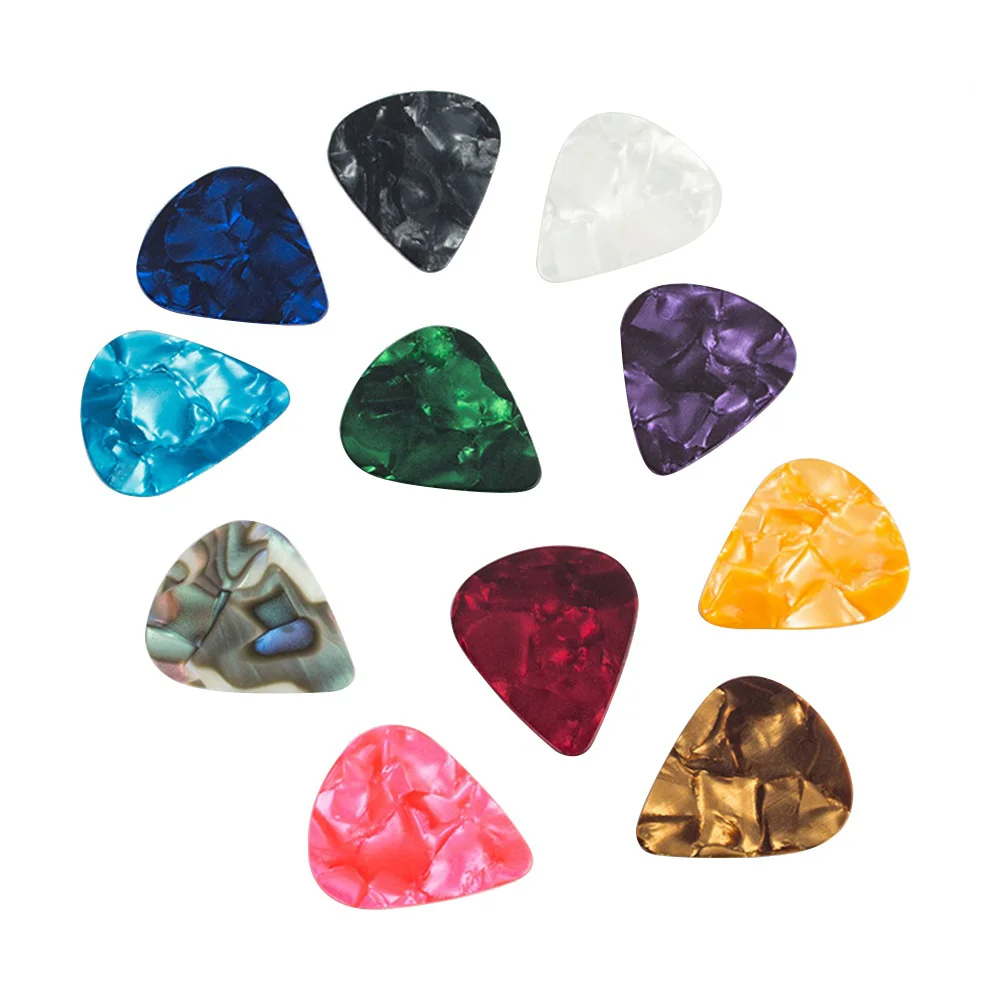 

60pcs Celluloid Guitar Picks Colorful Heart Shape Guitar Picks Plectrums for Bass Ukulele Guitar Mandolin Banjo