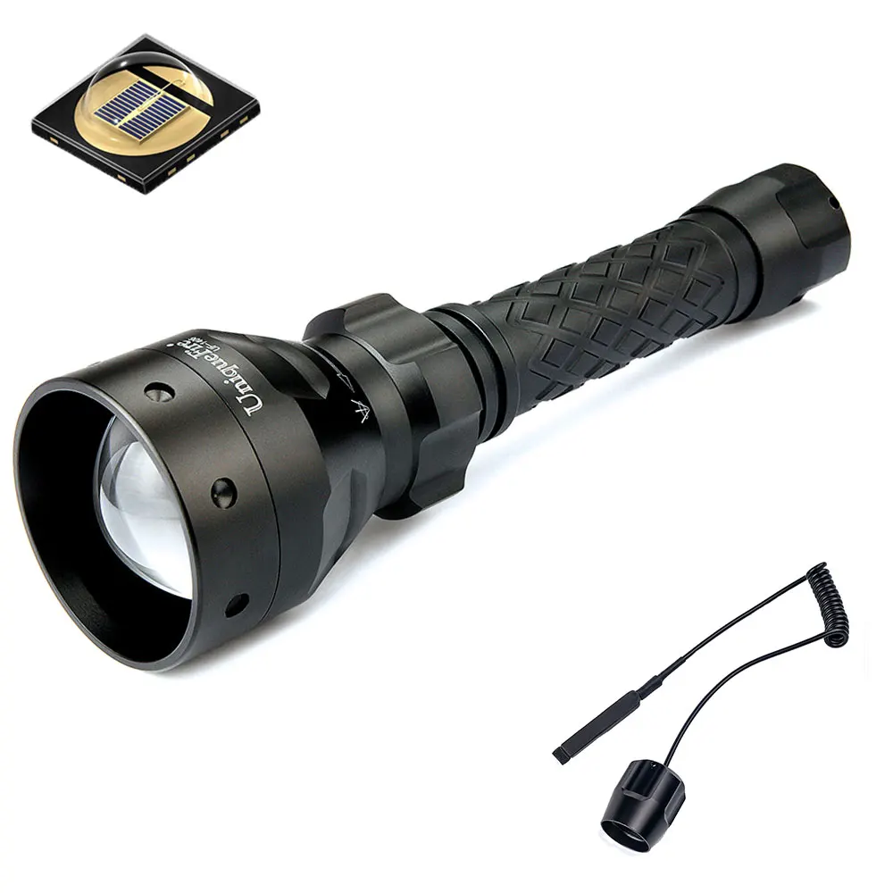 

UniqueFire 1406 IR 940NM светодиодный охотничий фонарик T50, 3 режима, регулируемый фонарь ночного видения с дистанционным давлением, батарея