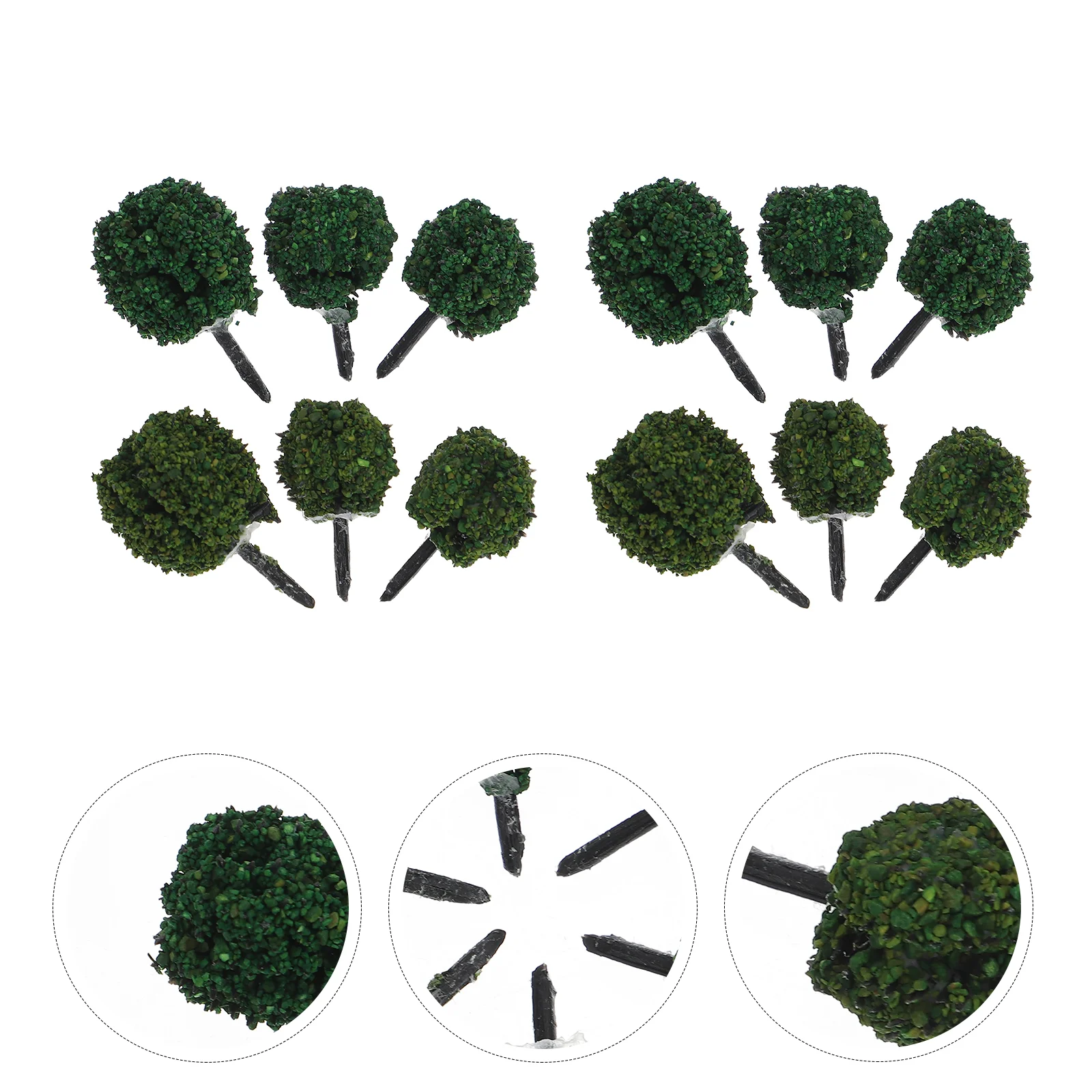 

Bushes Sand Table Ornament Miniature Shrub Fairy Garden Adornment Micro Simulation Tree Plant