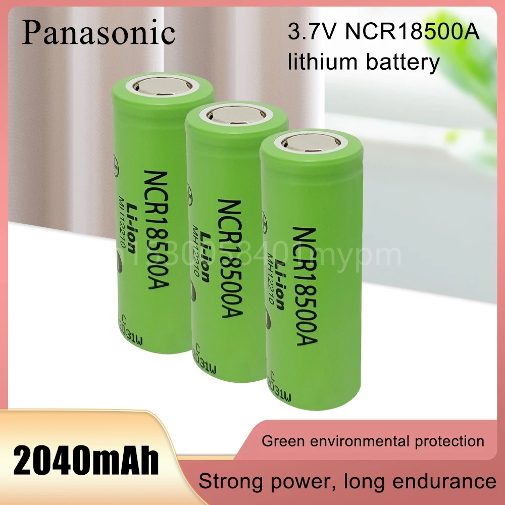 100% Original 3.7v 18500 2040mah Rechargeable Li-ion Battery For Panasonic  Ncr18500a 3.6v Batteries For Toy Torch Flashlight Ect - Rechargeable  Batteries - AliExpress
