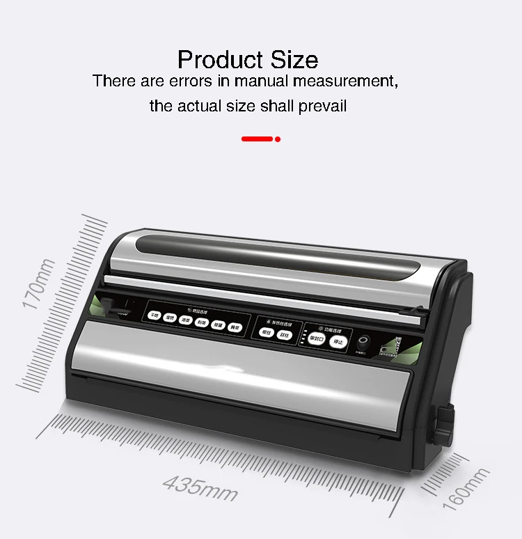 Food Vacuum Packaging Machine One-Twist Automatic Vacuum Operation