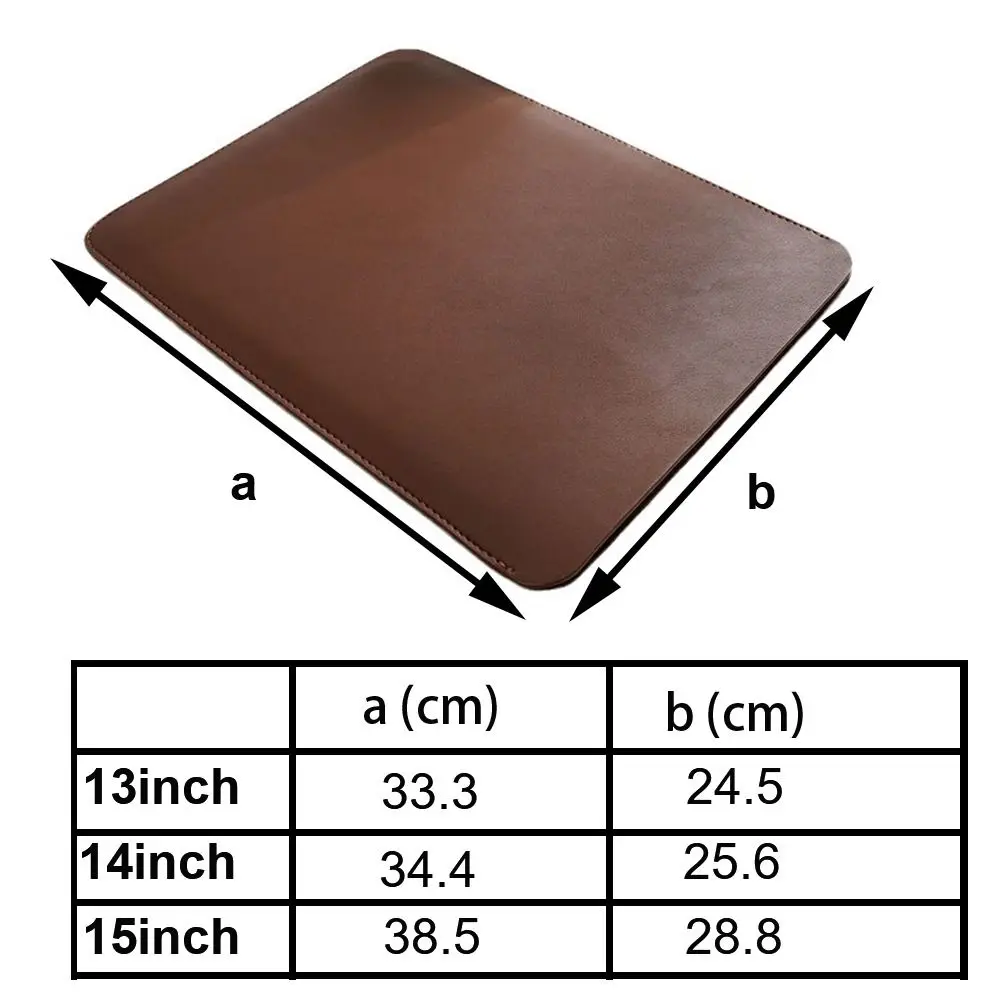 Custodia per Laptop da 13, 14, 15 Pollici in Pelle PU Impermeabile e Resistente agli Schizzi, Borsa per Notebook e Tablet per Lenovo Dell - immagine 4