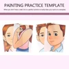 Painting practice Template Non toxic and washable Reusable Face Paint Exercise board for Body Art Painting Halloween Party Drawi 5
