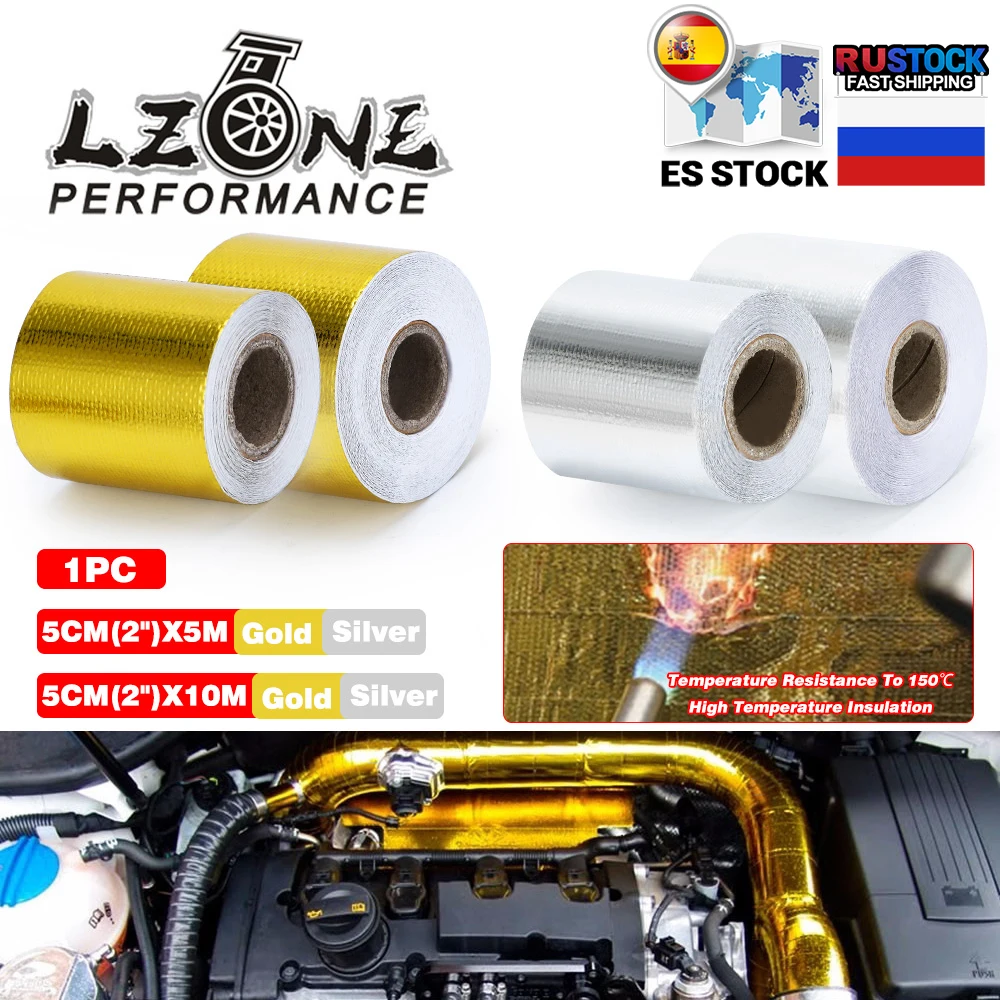 LZONE UNIVERSAL For BMW E36 VW AUDI A4 2"x5 Meter Roll SELF ADHESIVE REFLECT A HEAT WRAP BARRIER