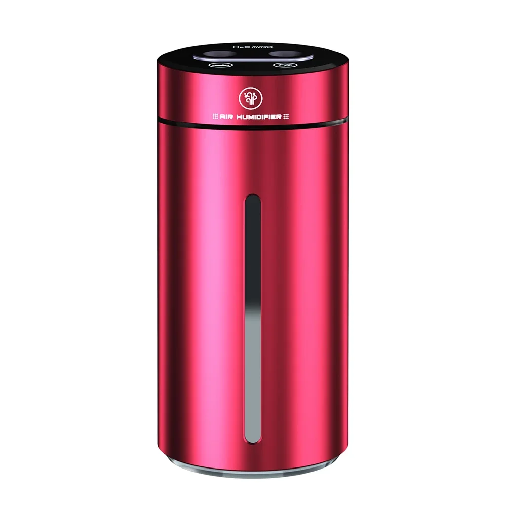 שדרוג חדש 380 מ "ל ריסוס כפול מכונת אוויר אדים סגסוגת אלומיניום שמנים אתריים מפזרים מטהר אוויר עבור משרד הבית אוטומטי