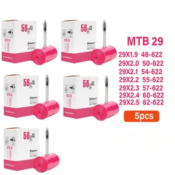 Ultralight RideNow TPU Mountain Bike Inner Tube with French Valve - 29 - Inch (5pcs 56g with patch)