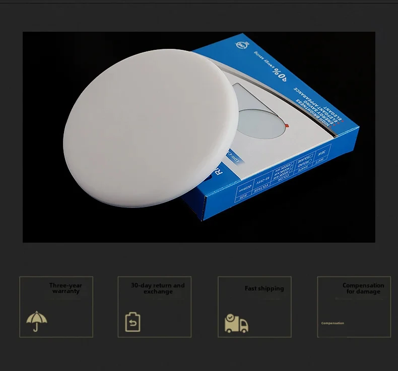 Description Picture 5 of itemLED Round Square Panel Light Recessed Downlight 10W 18W 24W 36W AC 85-265V Living Room Bedroom Bathroom Corridor Light Ceiling