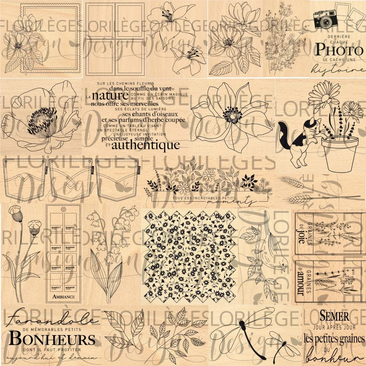 New Arrival Presell French stamps for DIY Scrapbooking/photo album Decorative Embossing DIY Paper Cards