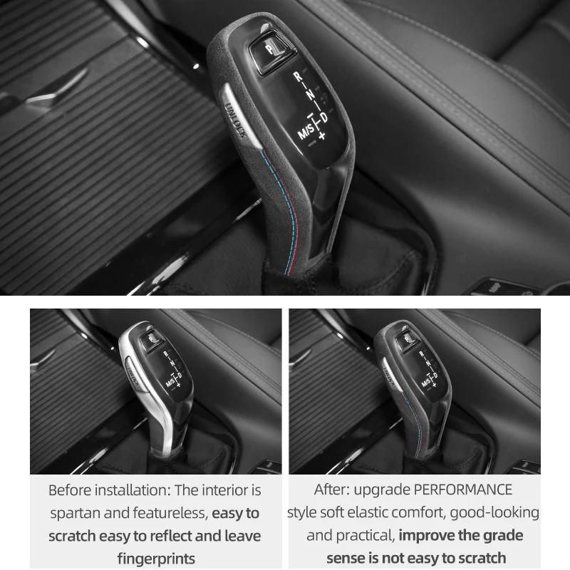 Pomello Cambio In Fibra Di Carbonio Per BMW X1 F48 E Serie 2 F46 - Adesivo Decorativo Per Interni Auto - Foto 4