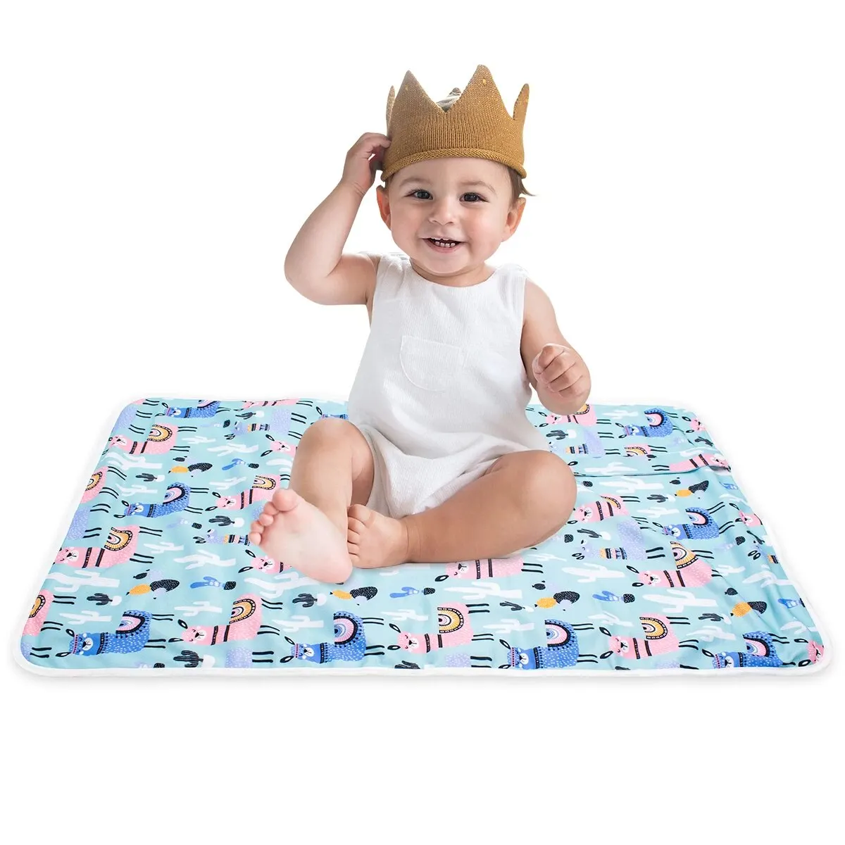 1pc Washable Baby Diaper Changing Mat Soft Portable Changing Pad Waterproof Cover Mattress For Bab 40x70cmy Diaper Changing Mat
