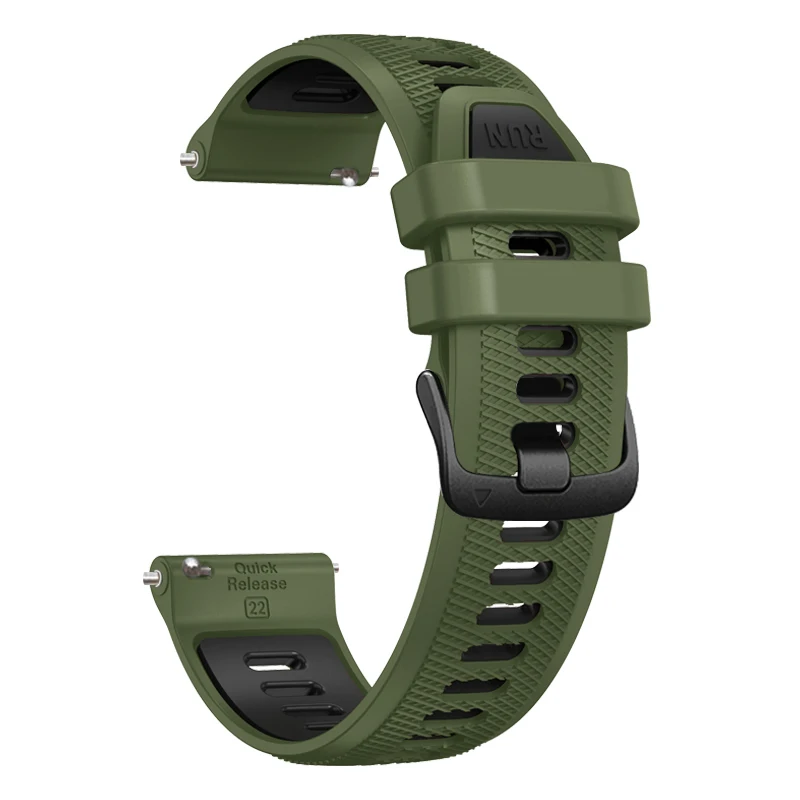 Silicone Strap Band for 22mm Watches - Durable & Stylish Wristband Accessories