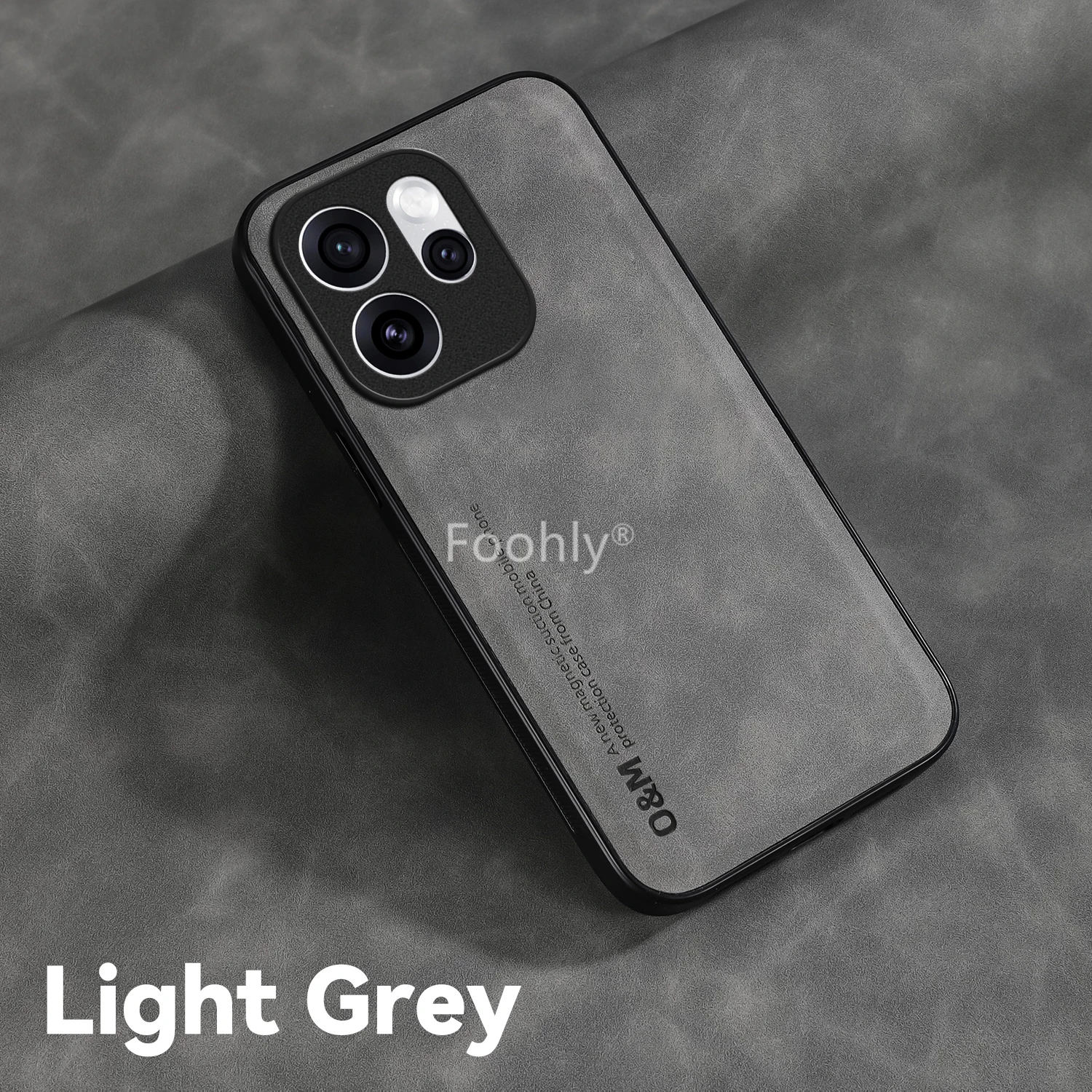 Nubuck Leather Shockproof Magnetic Protective Phone Case