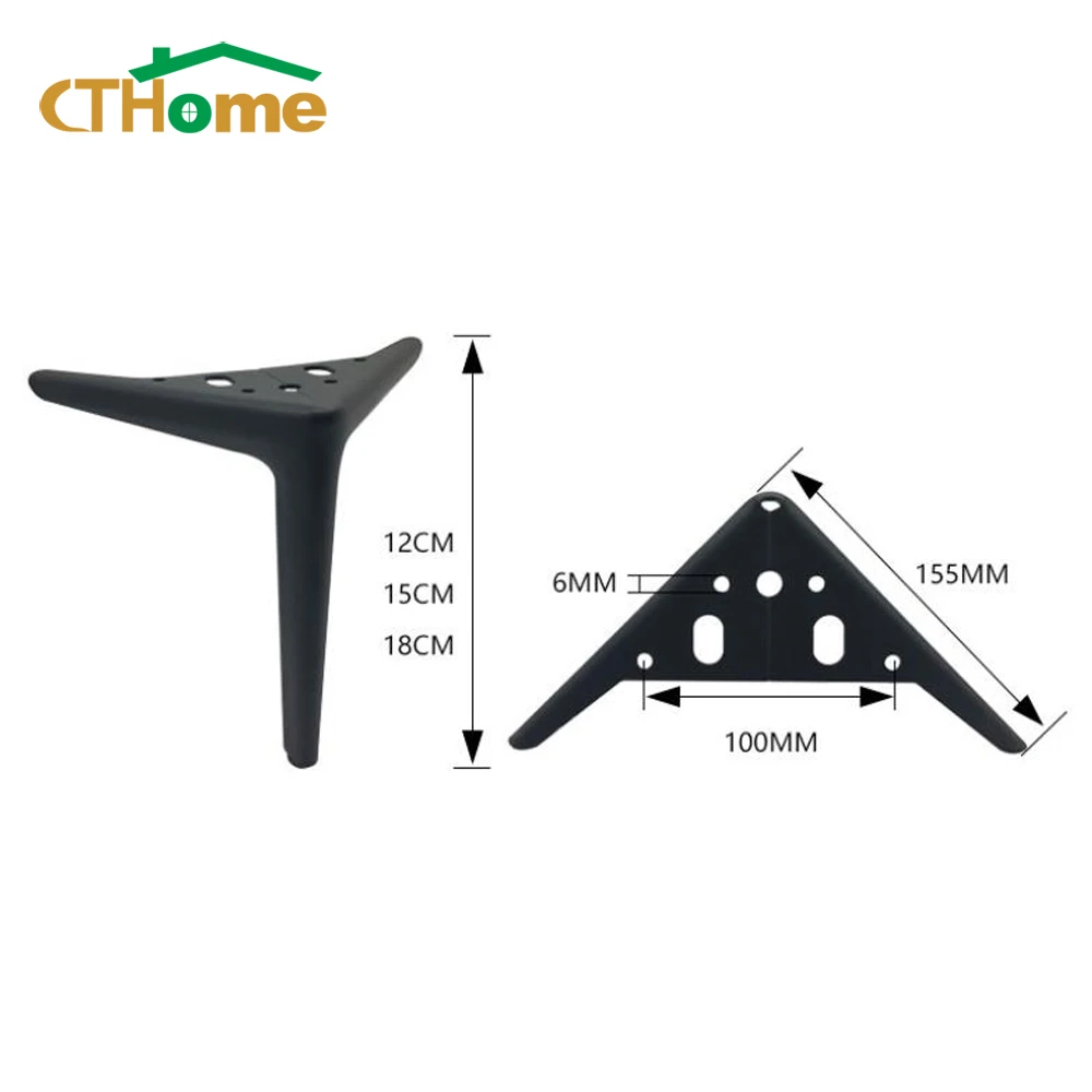 4pcs Metal Furniture Legs for Coffee Table Feet 12/15/18cm Light Luxury TV Cabinet Sofa Chair Hardware for Furniture Legs Foot