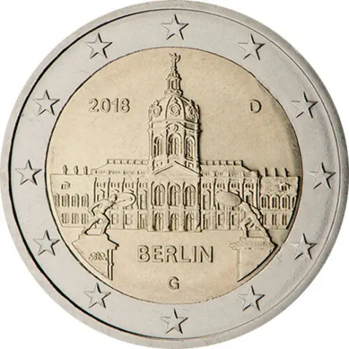 Germania 2018 Moneta Commemorativa Berlino Charlottenburg Palace Monete Di Stato Tedesco 2 Euro Unc Nuovo Di Zecca