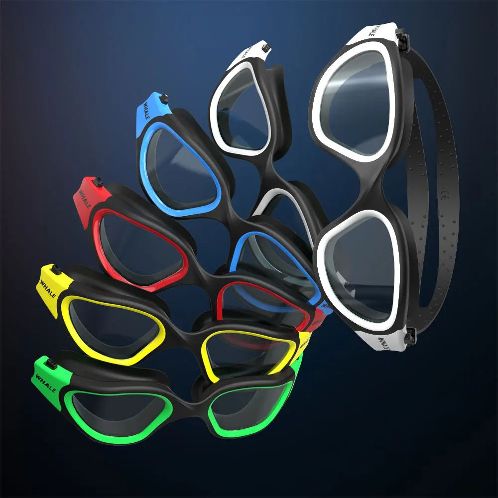 Adult Anti-fog UV Protection Lens Men Women Clear Lens Swimming Goggles Waterproof Adjustable Silicone Swim Glasses in Pool 3