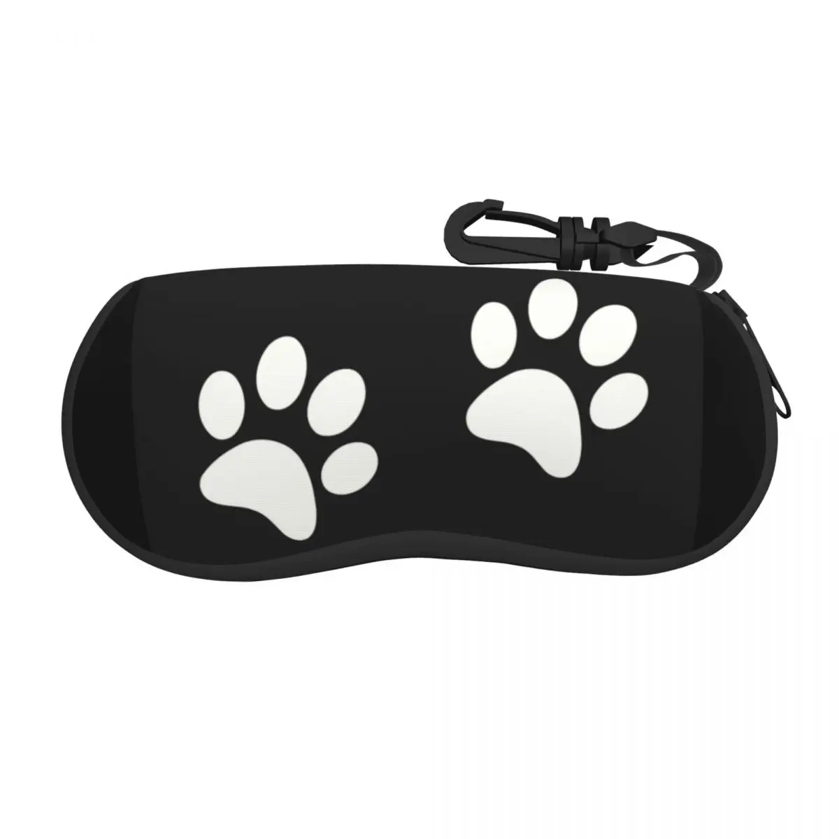 

Dog Footprint Eyeglass Glasses Case Women Men Soft Animal Paw Sunglasses Protective Bag