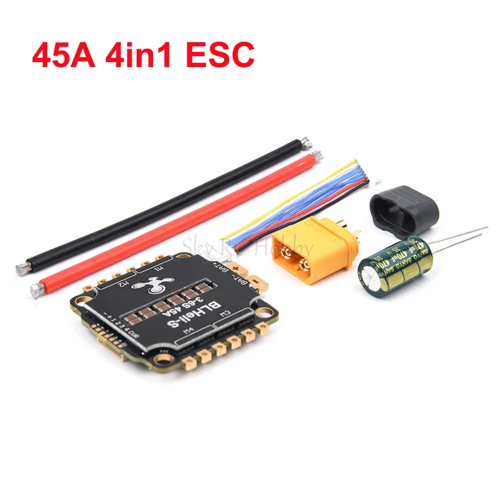 F405 F405HD / F7 F722 Flight Controller / F4 V3S Plus FC + 45A / 60A 4in1 BLheli_S ESC Stacks 30.5*30.5mm For RC FPV Racer Drone