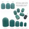 5pcs Nail Sanding Caps With Rubber Pedicure Polishing Sand Block Electric Pedicure Burr Foot Cuticle Tool Drill Accessories 1