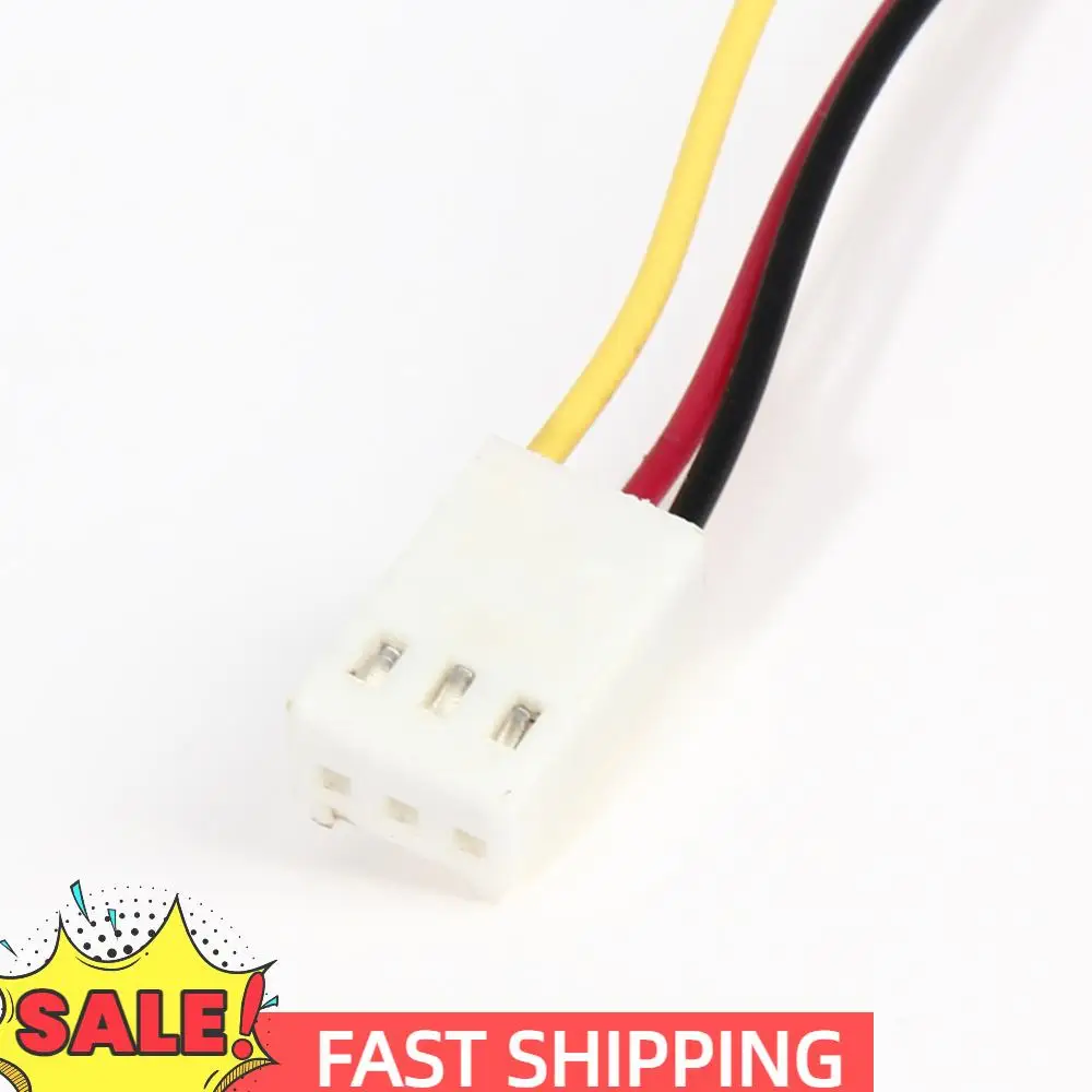 10pcs 12V 3-Pin Male To 3-pin Female Fan Power Extension Lengthen Cable Fan Extension Cable for PC Fan Cooling CPU GPU Cooler