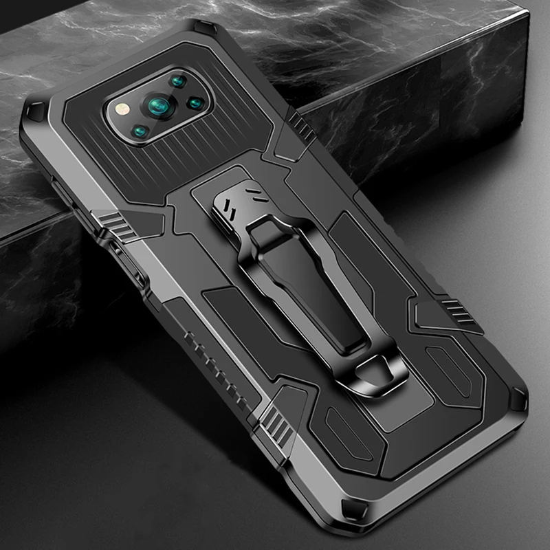 Skirtas Xiaomi Poco X3 X4 Pro M3 F3 Mi 11T 10T Pro 11 Lite Case Xiaomi Redmi Note 10 9 8 7 Pro 10S 9S telefono stovo diržo segtukas_voghion.com