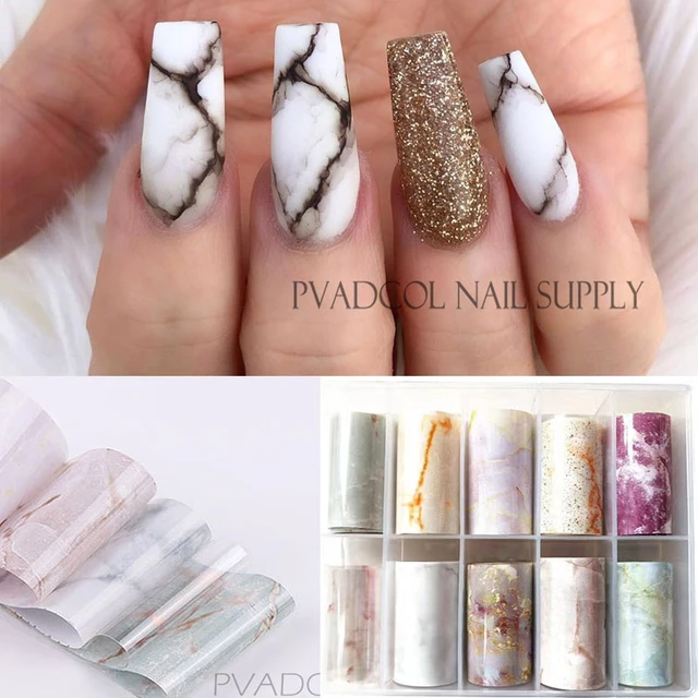 10 Rolls Nail Art Foil Transfer