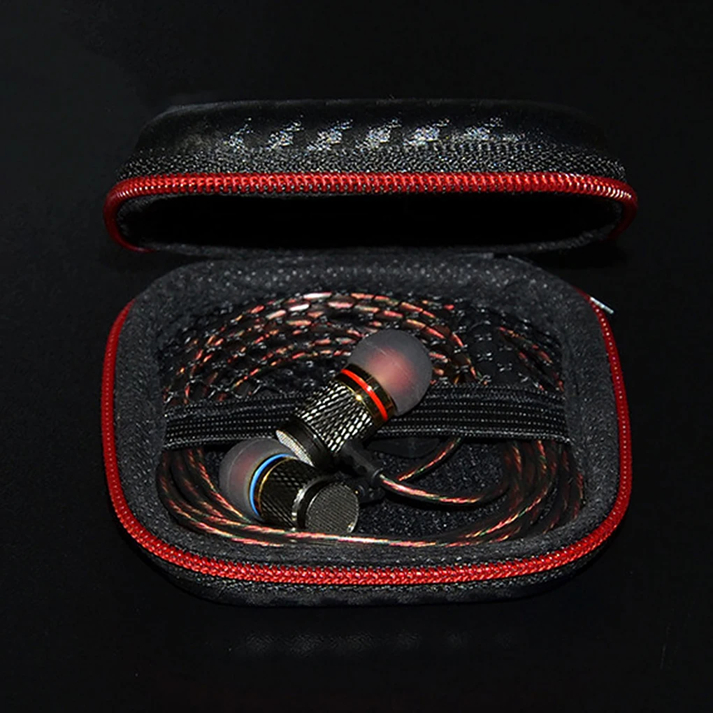 

Headphone Storage Bags Headset Earphone Organizer Zipper Leather Pouches