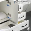 36" Bathroom Vanities Cabinet with Sink Combo Set Undermount Ceramic Sink w/Thickened Wood Painted Surface White 6