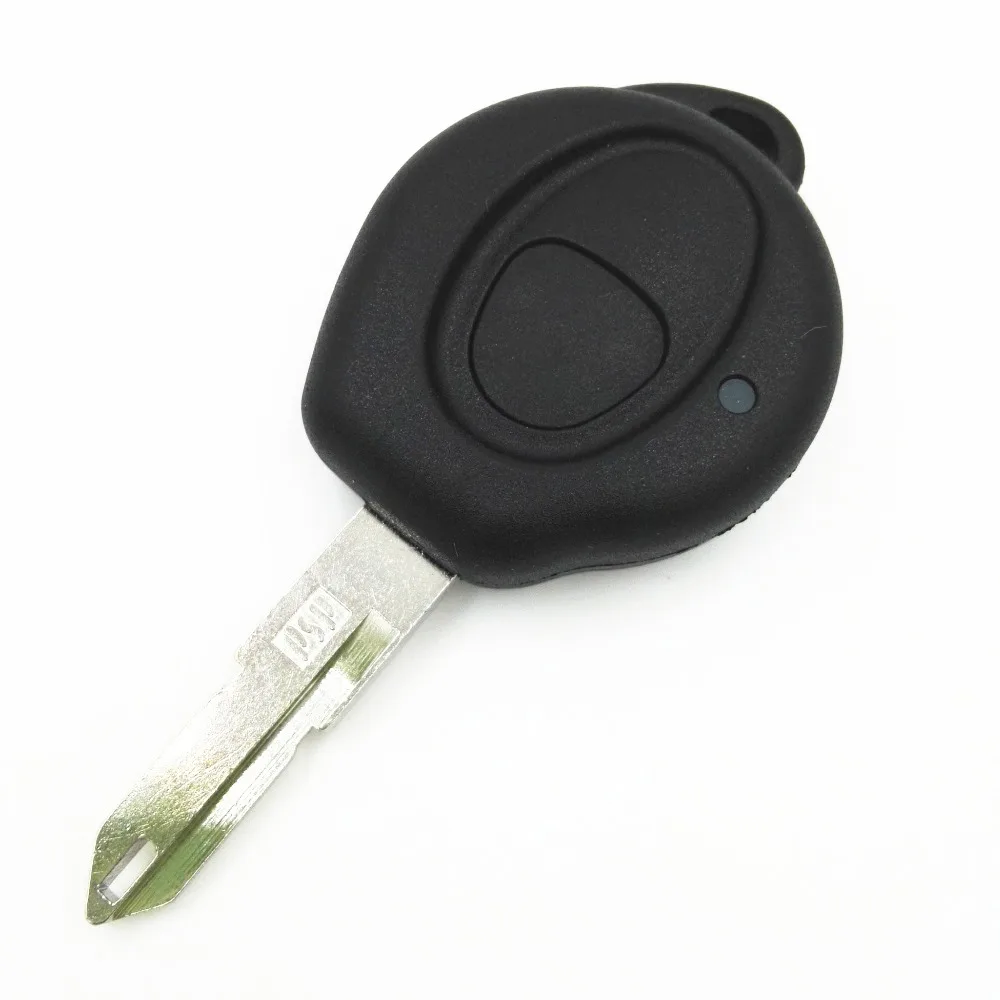 1 One Big Button Replacement Remote Case Fob Cover Car Key Blank Shell For Peugeot 206