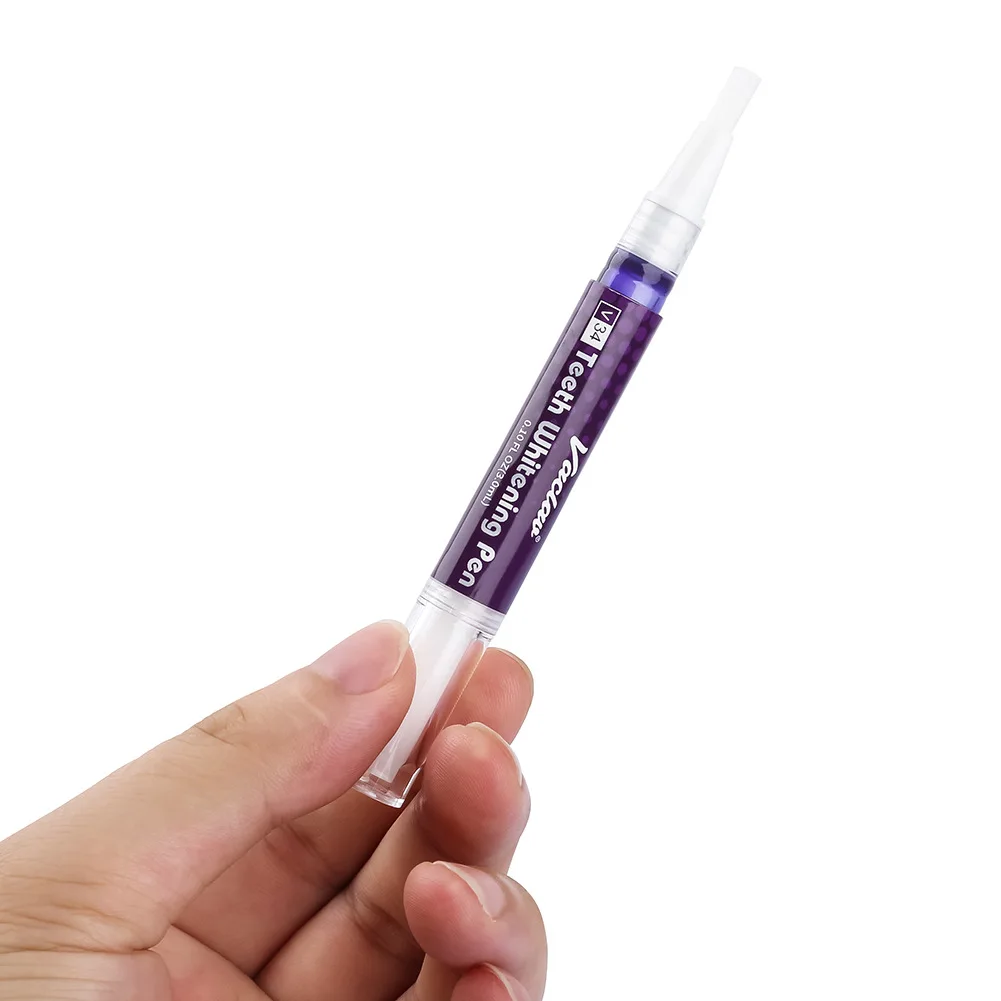 1/2/3/4pcs Purple Teeth Whitening Pen V34 Strong Dazzling White Whitening Tooth Pen Remove Tooth Stains Plaque Oral Care Tools