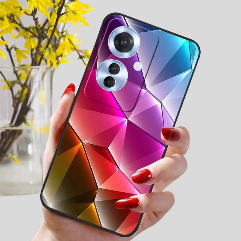 Black Marble Print Silicone Phone Cover - Fashionable Protective Shell and Soft TPU Case