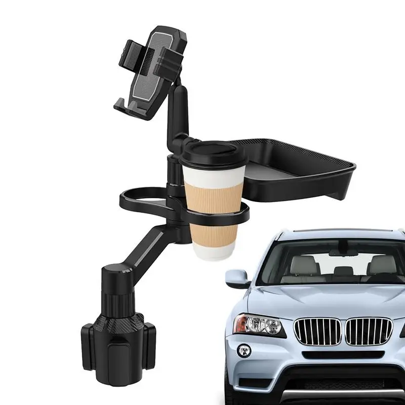 

Car Cup Holder Phone Mount Detachable Car Cup Holder Expander 360 Degree Rotation Tray Car Cup Holder Expander With Solid Base &