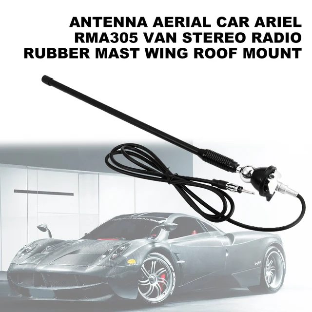 Schwarz Universal Auto Stereo 36cm Gummi Mast Antenne Dach Montieren  Antenne Ersatz 1,3 M Auto Auto Antenne für Lada für Volkswagen - AliExpress