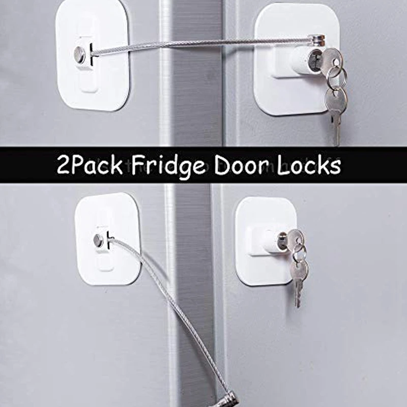 Dropship Locks For Refrigerator; 2 Pack Fridge Lock With Keys; Lock For A  Fridge; Lock For Windows; Doors to Sell Online at a Lower Price