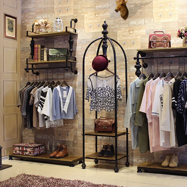 Nostalgic wallpaper imitation wood board wood texture Chinese fashion shop decoration women's clothing shop wood grain wallpaper