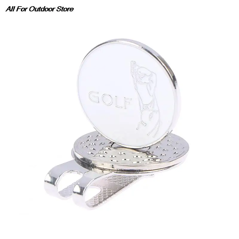 Golf Ball Marker Clip With Ball Mark One Putt Golf Putting Alignment Aiming Cap Clips