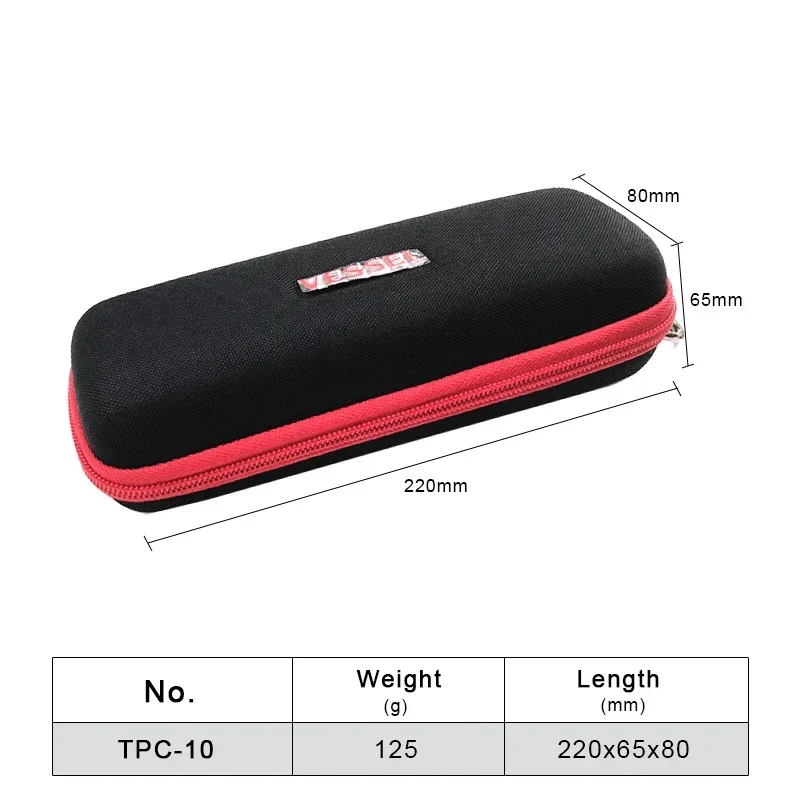 VESSEL Thickened Toolkit Multifunctional Small Electric Screwdriver Driver Storage Belt Pouch NO.TPC-10 2