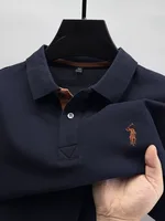 Marque haut de gamme 100% coton manches courtes polo shirt hommes été mode Designer nouveau poney broderie Casual t - shirt mode hommes 1