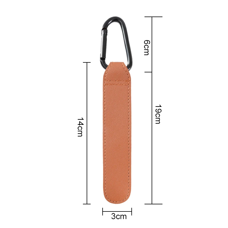 Premium PU Leather Stroller Organizer with 360° Rotatable Hooks, High-Quality Crochet Accents