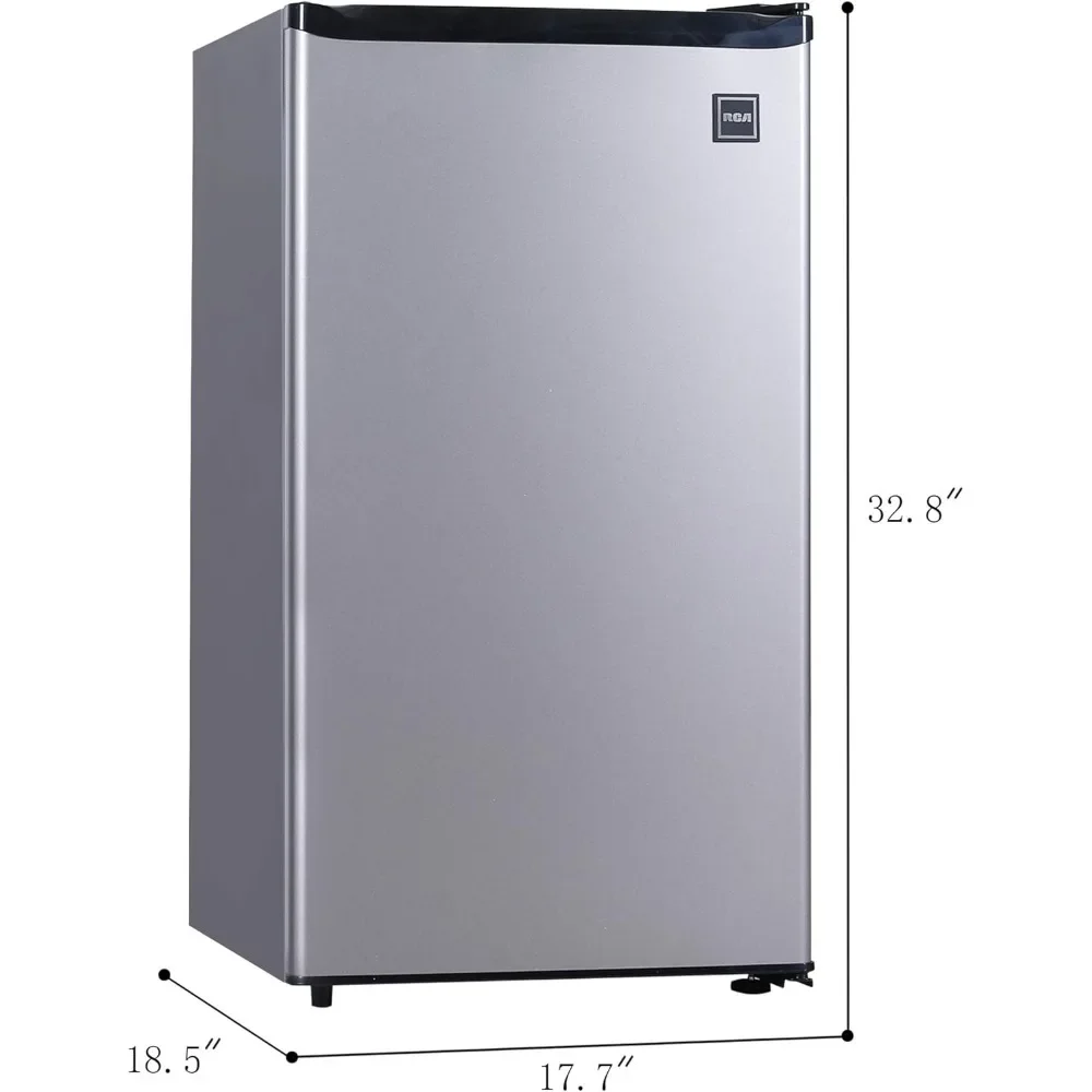 Mini Refrigerator, Compact Freezer Compartment, Adjustable Thermostat Control