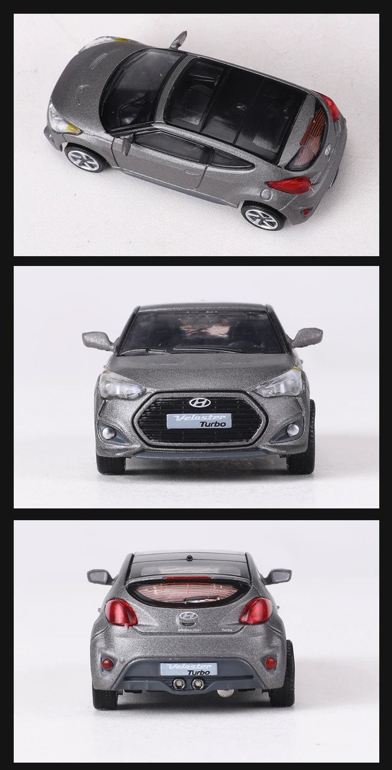 SHAODW 1:64 Veloster Turbo Alloy Model Car