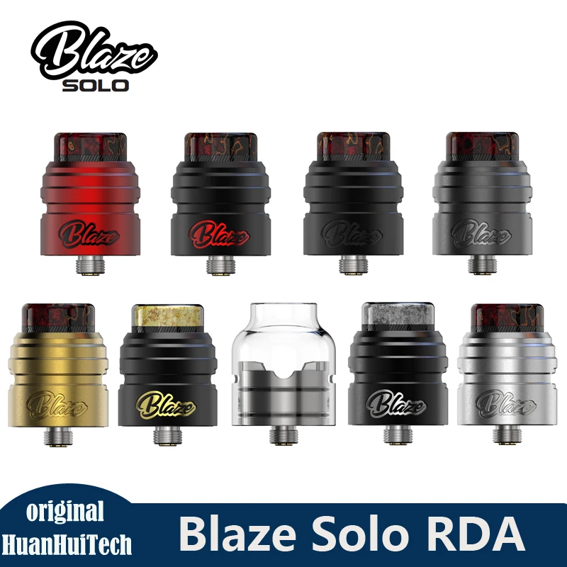 

DIY ThunderHead Creations BLAZE SOLO RDA Tank Atomizer 24MM 810 Drip Tip Honeycomb Air Holes 2ML Capacity Atomizer Single Coil