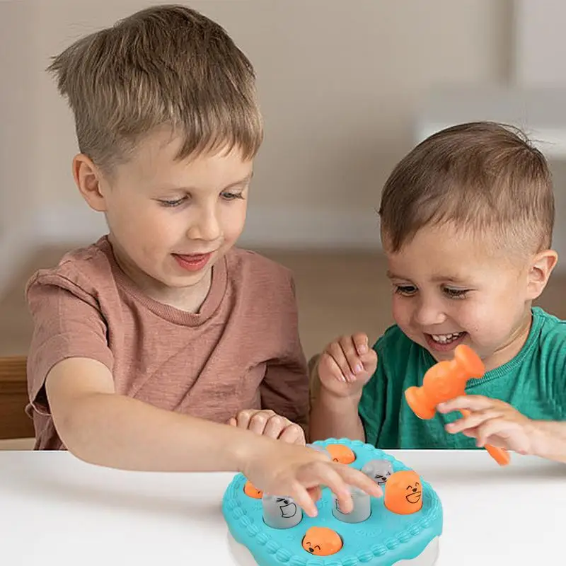 Whack Mole Game Interactive Cake Shape Hammer Games Preschool Toys Whack Game Toy Toddler Pounding Toy For Hand Eye