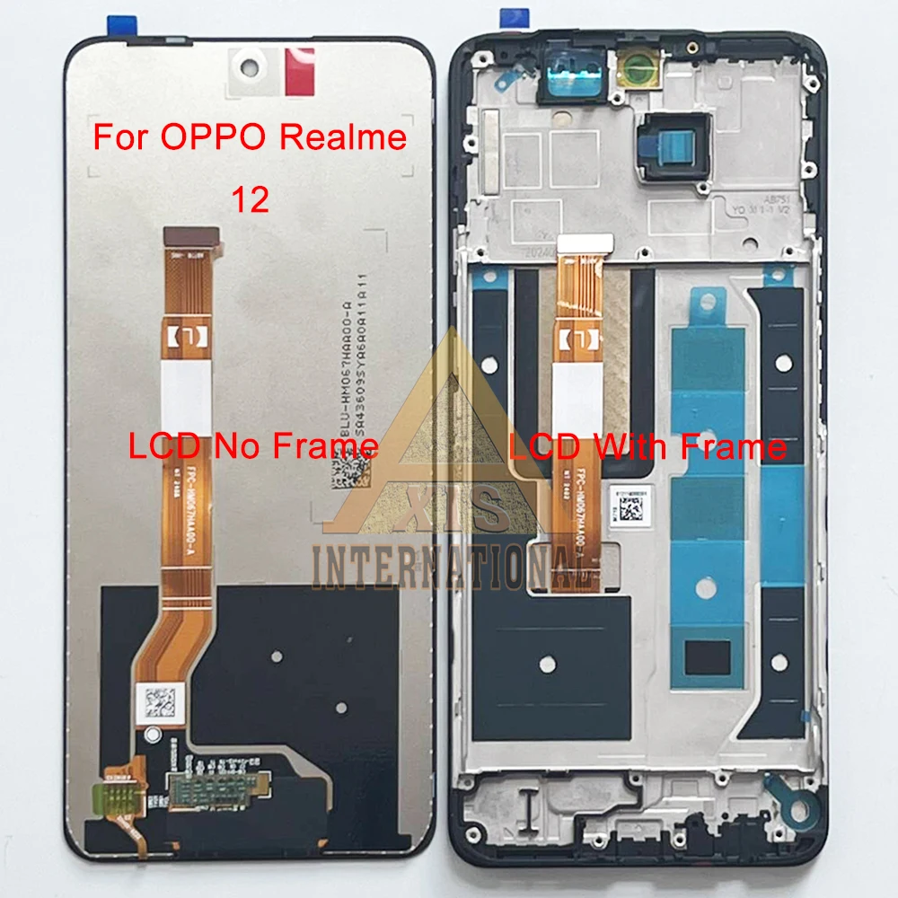 

Оригинальный IPS ЖК-дисплей для Oppo Realme 12x 5G RMX3998, рамка экрана, сенсорная панель, дигитайзер для Oppo Realme 12 5G RMX3999