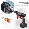 Automobile Water Gun 12000mAh Cordless High Pressure Cleaner Washer Spray Water Gun Car Wash Pressure Water Cleaning Machine 5